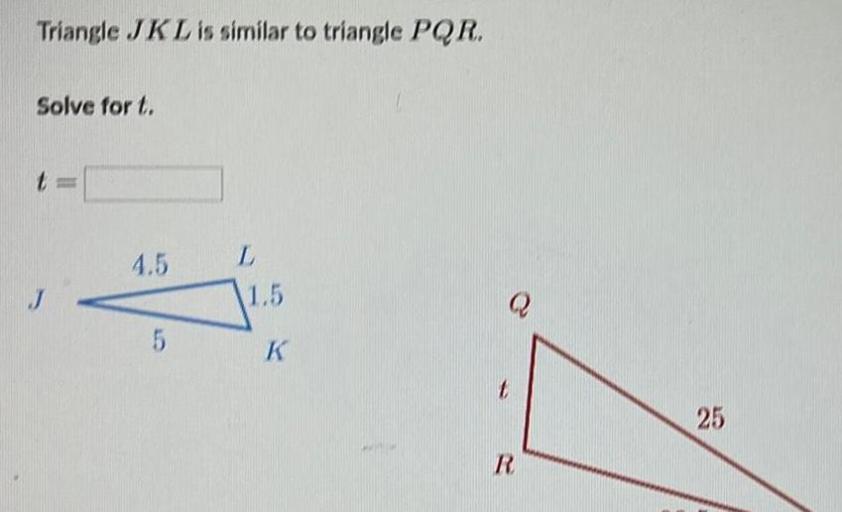 In triangle jkl solve for x