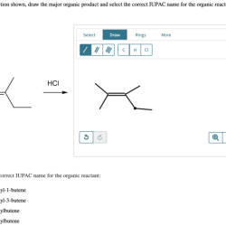 Draw the major product of the reaction shown