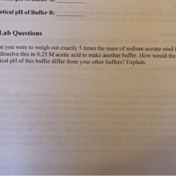 Buffer lab solutions preparation properties